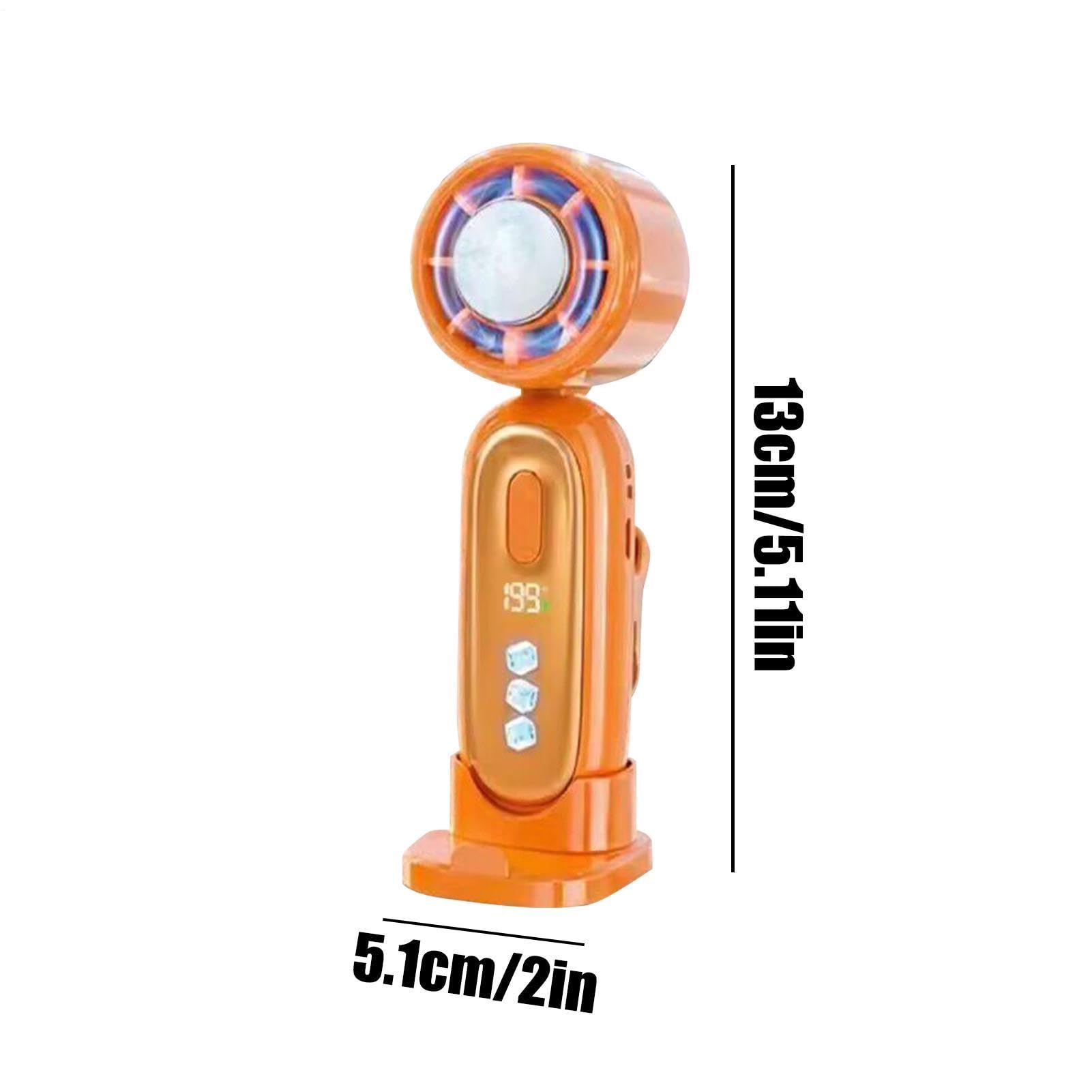 Ventilatore Elettrico Portatile Pieghevole Raffreddante Con Clip Posteriore | Mini Ventilatore a Batteria Ricaricabile Per Spiaggia Escursionismo Pesca Esterno Casa Ufficio Donna Uomo Bambini