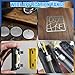 Glarks 10pcs L x W x T 6.1 x 0.98 x 0.004’’ Rectangular Shim Stock Assortment, 304 Stainless Steel Strips, Silver Shim Stock Sheet for Kitchen Trim Gap Filler/DIY/Industrial Use