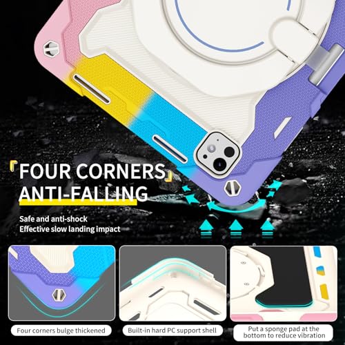 Funda iPad Pro 11 M5 M4 carcasa rígida protectora con soporte 360 2