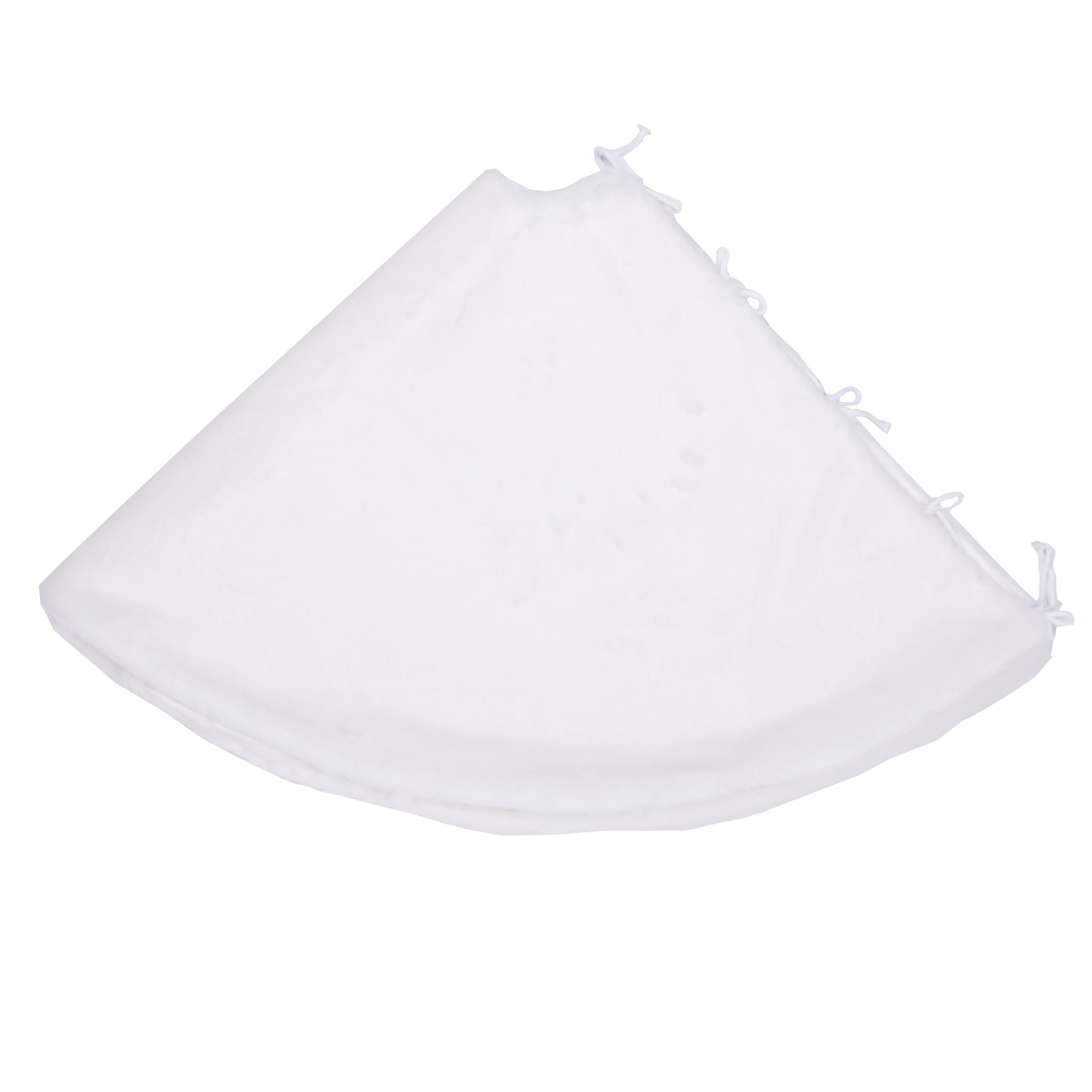 Vickerman Jupe de sapin de Noël décorative de 152,4 cm – Jupe de sapin de Noël blanche pour sapin de Noël – Jupe de sapin entièrement doublée – Fiable et durable