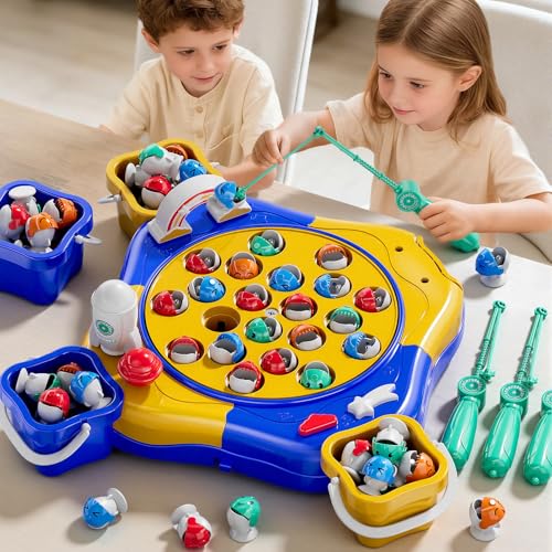 WOANZZ Magnetic Fishing Game for Kids Toddlers Ages 1-3 3-5 5-7, Fish Toy Board Game for Kids 3 4 5...