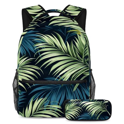 Sac à dos motif feuilles de palmier idéal pour le collège, le lycée et les escapades