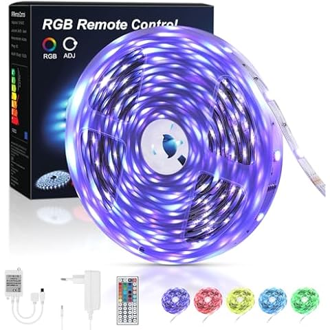 Rubans à LED OUSFOT 5m RGB Cover