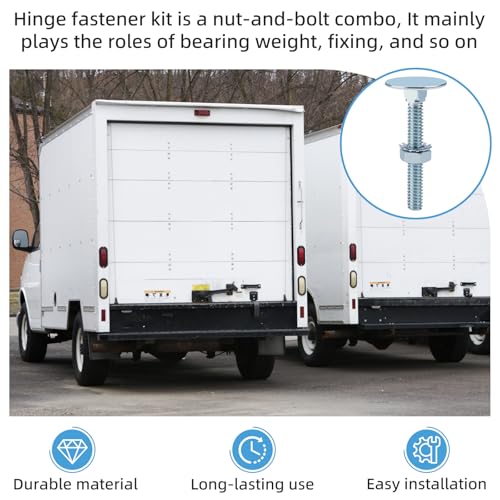 Image of 2 inch Elevator Bolt & Nut Kit (10 Pcs) Compatible with Todco and Whiting Door, for Truck Rolling Doors, High-Speed Rolling Doors, Elevating Door Components