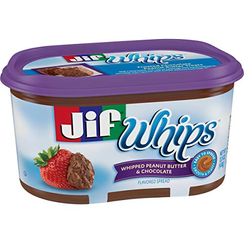 Jif Whips Whipped Peanut Butter and Chocolate, 15.9 Ounce, Pack of 3
