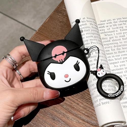 Image of YODI Case Cover for Airpods Pro|Pro 2|Airpods Pro 3|Airpods 4 Pouch, Silicone Cases with Cleaner Kit 360 Drop Protection,Shock-Resistant ((Black White Kitty), Airpods Pro /Pro 2)