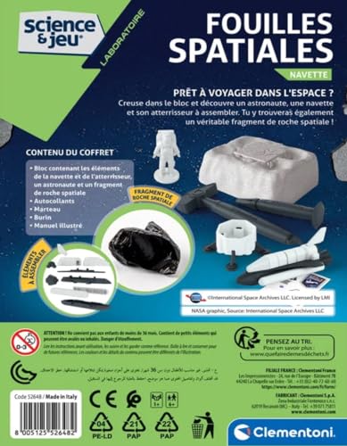 Kit science et jeu : Fouilles spatiales Fusée Clementoni Jeux - vue 4