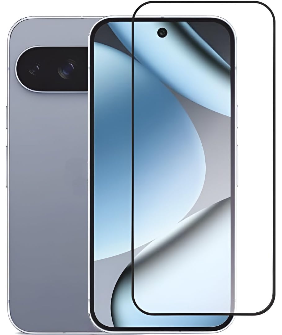 MoCoTech HD+ Edge-to-Edge Tempered Glass for Google Pixel 10 5G/Google Pixel 10 Pro 5G/Google Pixel 9 5G/Google Pixel 9 Pro 5G – Full Screen Protector Guard, 9H Hardness with Easy Installation Kit