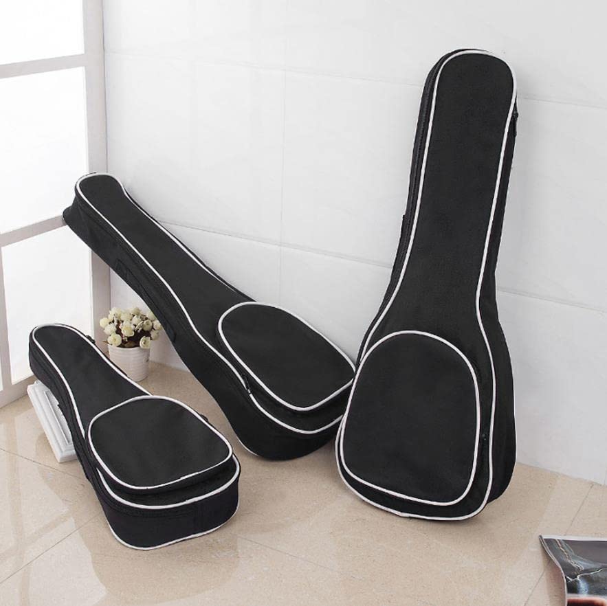 Borsa da Concerto per Ukulele, Borsa for Ukulele Nera 21/23/26 Pollici(23 inch)