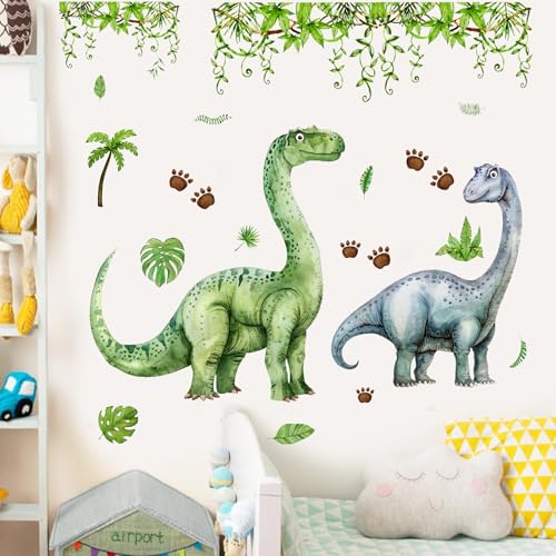 Vinilos grandes dinosaurio acuarela adhesivos para pared miniatura 6