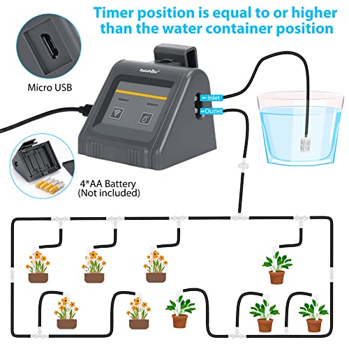 Valinks Wifi Automatic Watering System For Indoor Potted Plants, Diy Plant Self Watering System Water Timer With App Remote Control Auto/Manual/Delay Watering, Plant Self-Watering Devices With Pump #TOP2