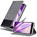 Produktbild Cadorabo Hülle für LG Nexus 5 in GRAU SCHWARZ - Handyhülle mit Magnetverschluss, Standfunktion und Kartenfach - Case Cover Schutzhülle Etui Tasche Book Klapp Style