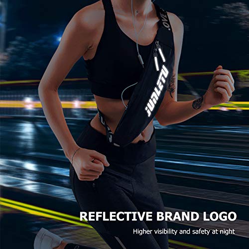 Andoer Bolsa de cintura reflexiva resistente à água para esportes ao ar livre pochete casual para ho