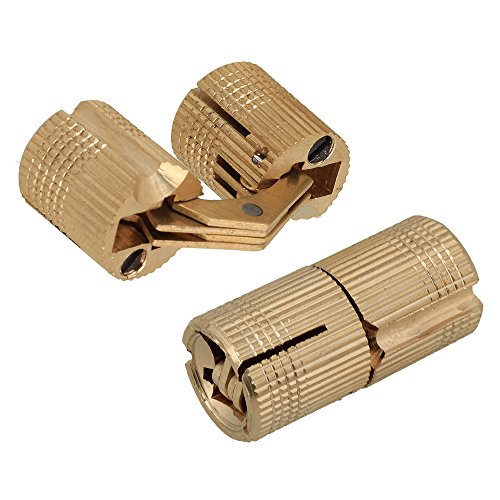 Bqlzr 14Mm Hidden Invisible Concealed Copper Hinge For Diy Wooden Door Pack Of 4 #TOP5