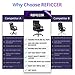 REFICCER High Back Big & Tall 400lb Leather Office Chair Executive Desk Computer Task Swivel Chair - Heavy Duty Metal Base, Adjustable Tilt Angle, Thick Padding and Ergonomic Design for Lumbar Support