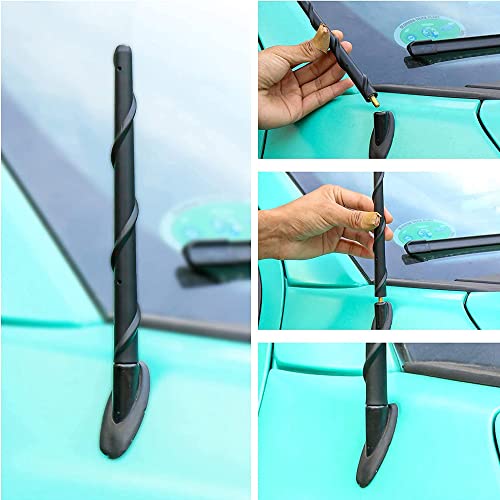 Image of BASIKER Short Antenna Fit for Toyota Tundra Tacoma FJ Cruiser 1995-2026 | Fit for Toyota Tundra Tacoma Accessories, Pickup Truck Offroad Car Radio Antenna Replacement, Tool-free to Install, 7 Inch