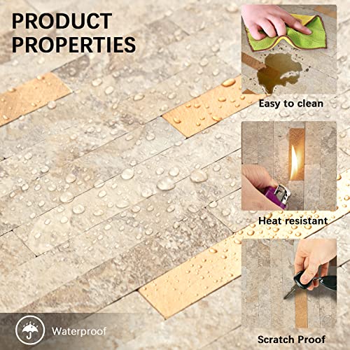 Mijaro 10 Pieces Peel And Stick Pvc Mosaic Backsplash,For Kitchen Backsplash,Etc #TOP7