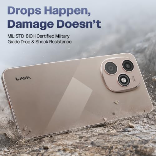 Image of Lava Bold N4 Lite (Ghost Silver, 3GB RAM, 32GB Storage) | 6.56 inch qHD Display | 8MP Rear Camera | 5000 mAh Battery | Free Service @ Home | Fingerprint Reader | Charger & Phone-Cover in Box