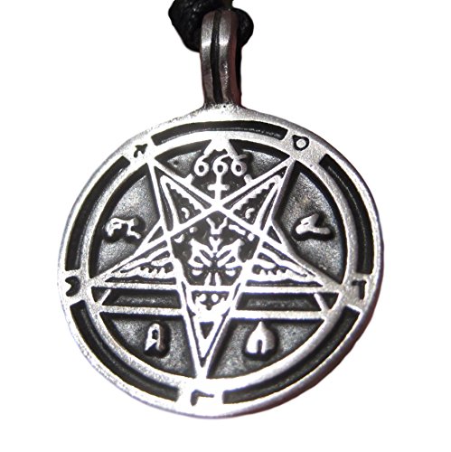 Pendente invertito pentagramma testa capra