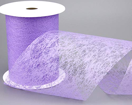 finemark 20 m x 10 cm - Ruban décoratif en intissé - Lilas - Lavande - Ruban décoratif - Décoration de table - Pour bricolage