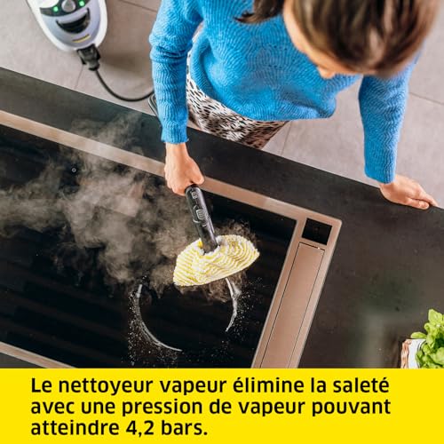 Nettoyeur vapeur avec fer à repasser Karcher SC 5 EasyFix Iron Pression 4.2 bar Débit vapeur 50 gmin fonction vapo hydro - vue 4