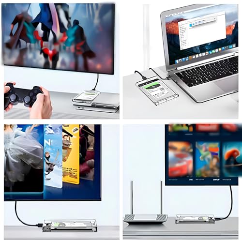 Case Externa Para HD transparente Alta Velocidade e Conexão USB 3.0 Transmissão de 6gbps Sata 3 Supo