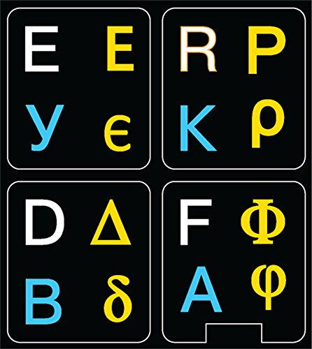 Calcomanía para Teclado Online-Welcome ruso griego inglés miniatura 2