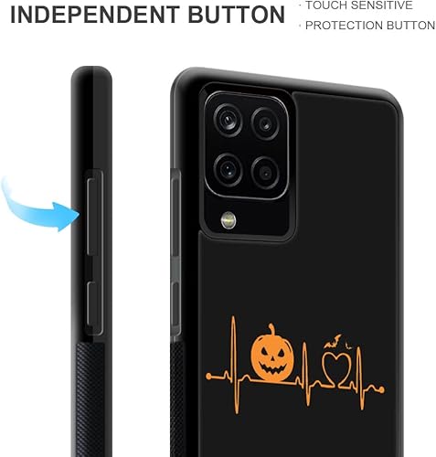 Miniatura 4 de ZHEGAILIAN Funda compatible con Samsung Galaxy A42 5G, funda de Halloween Pumpkin Heartbeat Galaxy A42 5G para niñas, absorción de golpes
