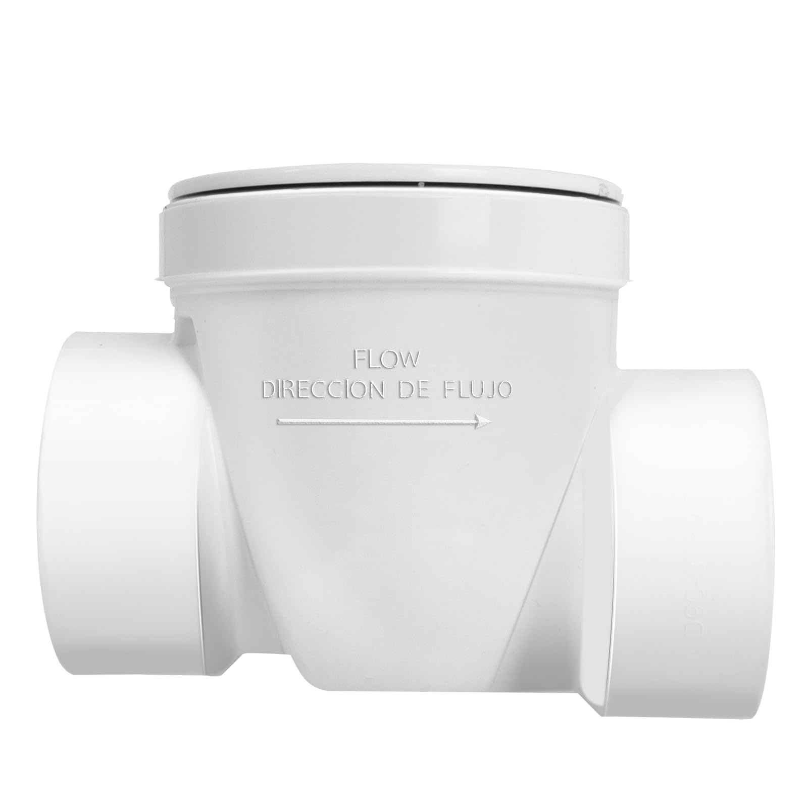 Válvula de reflujo de PVC, válvula de reflujo de drenaje de 4 pulgadas, válvula de prevención de reflujo que evita que las aguas residuales y el agua de lluvia fluyan hacia atrás