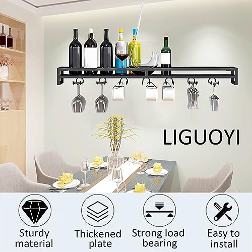 Support mural pour verres à vin pour optimiser et ranger une petite cuisine - 6