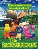 Backyardigans Libro de colorear para niños de 4 a 8 años: La última aventura de los Backyardigans Libro para colorear|Colorear todos tus personajes favoritos en Backyardigans🐧,🦌,🦛, 🦘