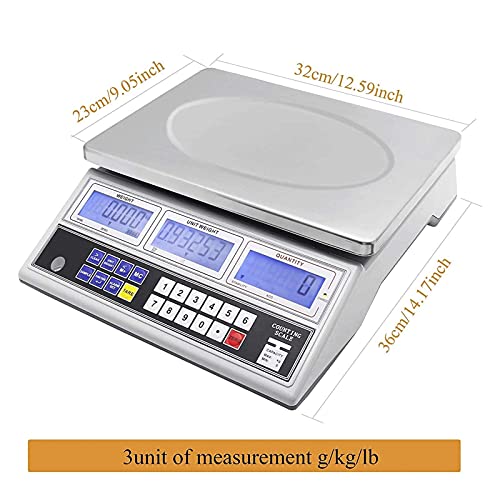 Báscula electrónica digital industrial precisión 15KG miniatura 6