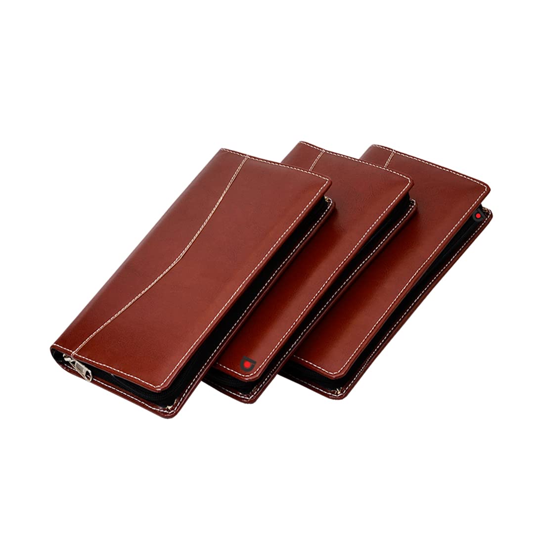 COI File Cover for Documents/Cheque Book Holder Brown/Folder Organiser/Set of 3