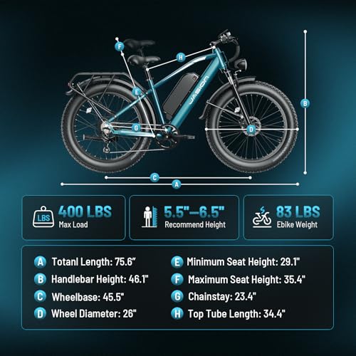 Jasion EB5 MAX Electric Bike for Adults with 2000W Peak