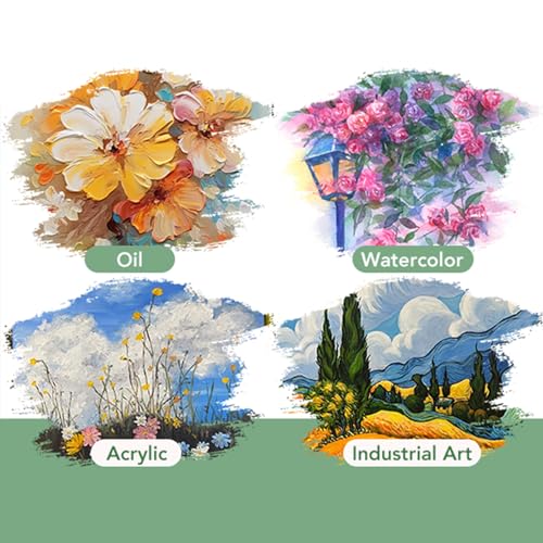 image for AROIC Acrylic Paint Brush Set,2pack/30pcs Nylon Hair Oil Watercolor Ro