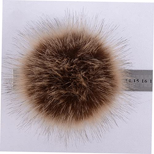 Kids Winter Knitted Hat with Faux Fox Fur Pom Poms Warm Earflap Beanie for Boys and Girls Suitable for Ages 0-6 Years Cozy and Stylish Black3