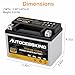 YTX9-BS 12V 8Ah Motorcycle Battery, Rechargeable Sealed AGM Battery Maintenance Free Powersport Replacement Battery for ATV and Scooter
