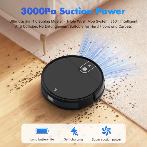 ATTELL Robot Vacuum and Mop Combo CHY300G の商品画像 1