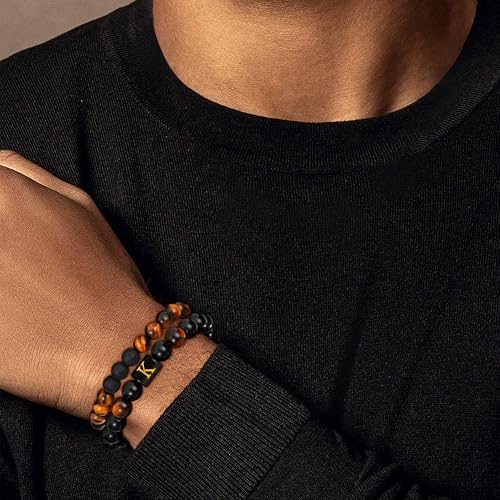 Pulsera Ajustable de Piedras Naturales para Hombre miniatura 2