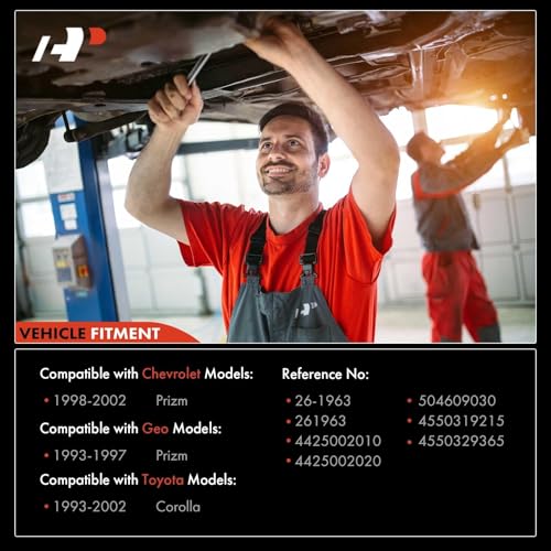 A-Premium - Hydraulic Power Steering Rack and Pinion Compatible with Toyota Corolla 1993-2002 & Chevrolet Prizm 1998-2002 & Geo Prizm 1993-1997, Replace# 4550329365 by A-Premium - Image 2
