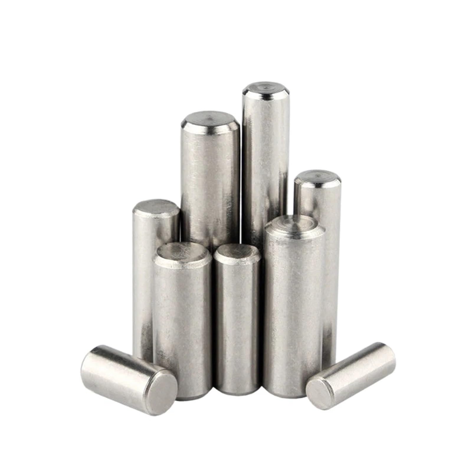Perni hardware, 2-50 pezzi Perni paralleli in metallo M1 M1.5 M2 M2.5 M3 M4 M5 M6 M8 M10 Perno cilindrico solido Tassello di posizionamento in acciaio inossidabile 304 GB119(90mm,M6 5pcs)
