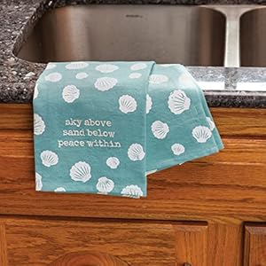 Primitives by Kathy Kitchen Towel - Sky Above Sand Below Peace Within Primitives by Kathy Kitchen Towel Sky Above Sand Below Peace Within