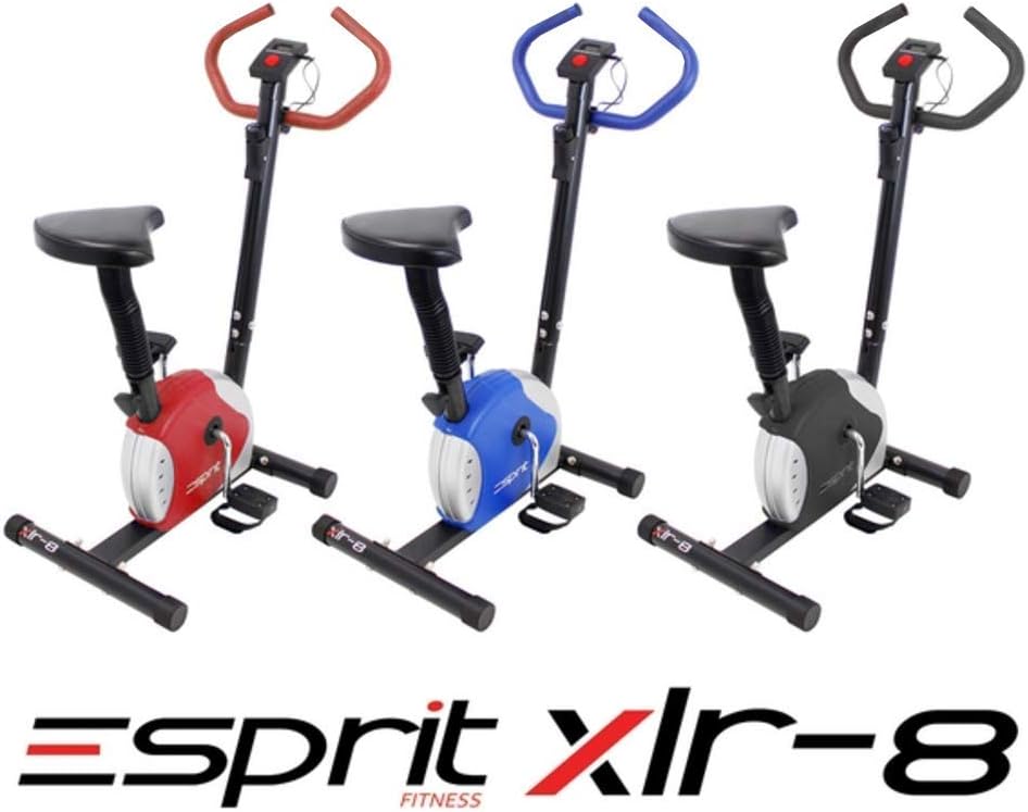 Esprit Fitness XLR-8 Exercise Bike Adjustable Resistance Cardio Workout (Red)