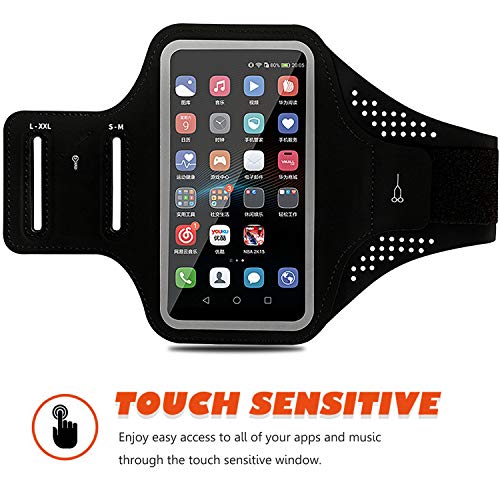 Braçadeira para celular de corrida, braçadeira de telefone para iPhone 11 12 Pro Max/X/XR/XS Max/10/