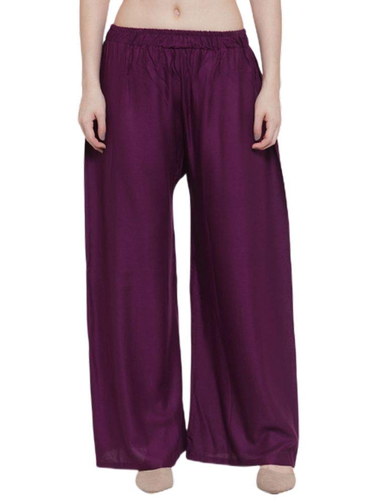 tag-7 Purple Flared Palazzo-picture-12