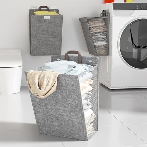 Panier à linge mural pour libérer le sol et stocker les vêtements sales