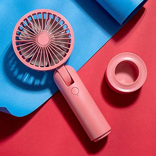 Fan GXZ-F828 Multi-function Adjustable USB Charging Handheld Desktop Electric Fan, 3 Speed Control, simple and practical(Blue) (Color : Red)