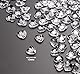 Sweelov 500Stk Funkelnd Herzen Diamantkristalle Streudeko Deko Steine Kristalle Konfetti Diamanten 12mm zum DIY Weihnachten Geschenk Füllung Dekoration Hochzeit Verlobung,Valentinstag