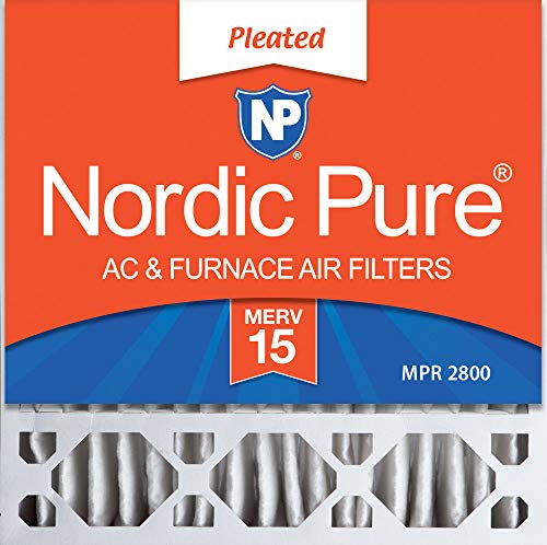 Nordic Pure 20x20x5 MERV 15 Honeywell/Lennox Replacement AC Furnace Air Filters 2 Pack