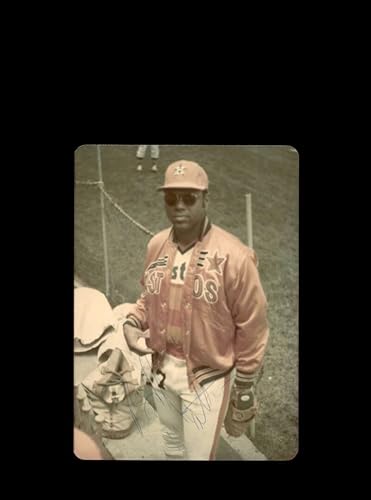Bob Watson Signed Original 1970`s 4x5 Snaphot Photo Houston Astros At Cubs Wrigley
